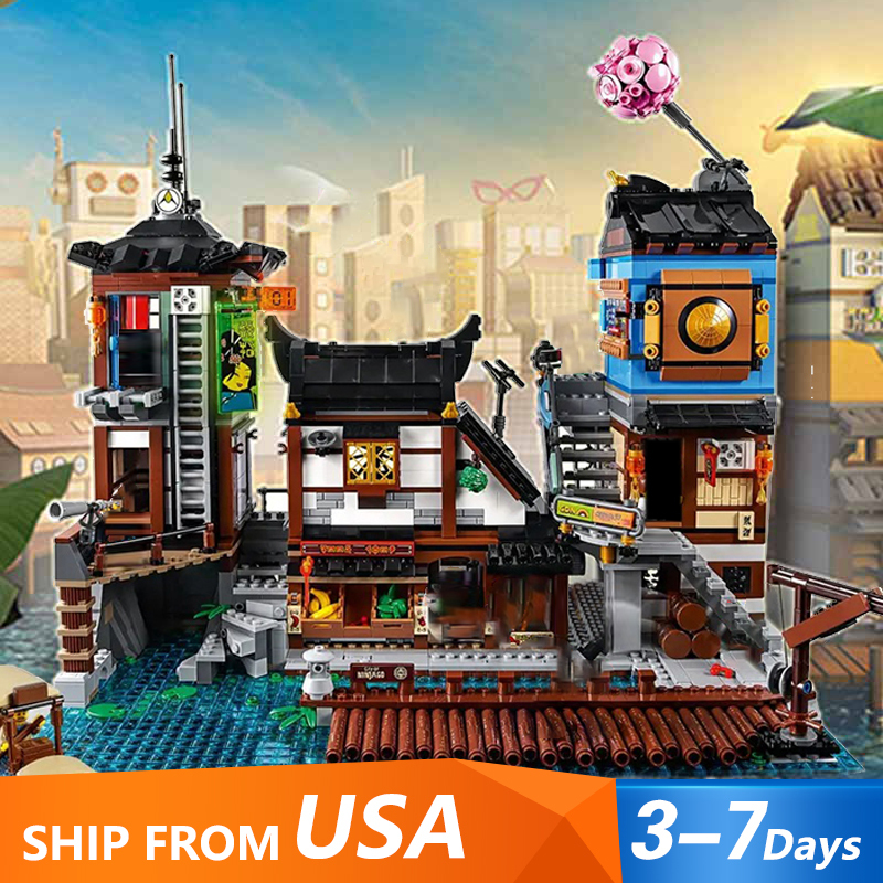 BELA 10941 NINJAGO City Docks Ninjago Movie 70657 Building Block Bricks 3553pcs from USA 3-7 Day Delivery