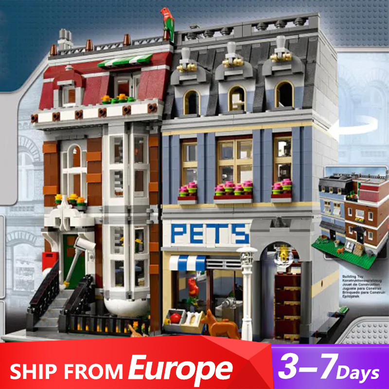 Custom T2019 Pet Shop Supermarket Building Blocks 2032pcs Bricks 10218 Toys from Europe 3-7 Days Delivery