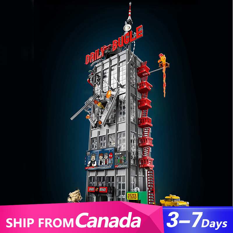 [Pre-sale by 12th]] KNG 55886 Daily Bugle Super Heroes Series Building Blocks 3772pcs Bricks Toys 76178 From Canada 3-7 Days Delivery