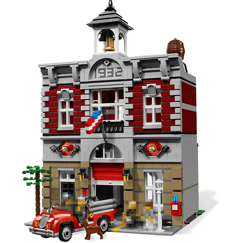 LJ99009 Fire Brigade Creator Buildings 10197 Building Block Bricks Toy 2231±pcs From China