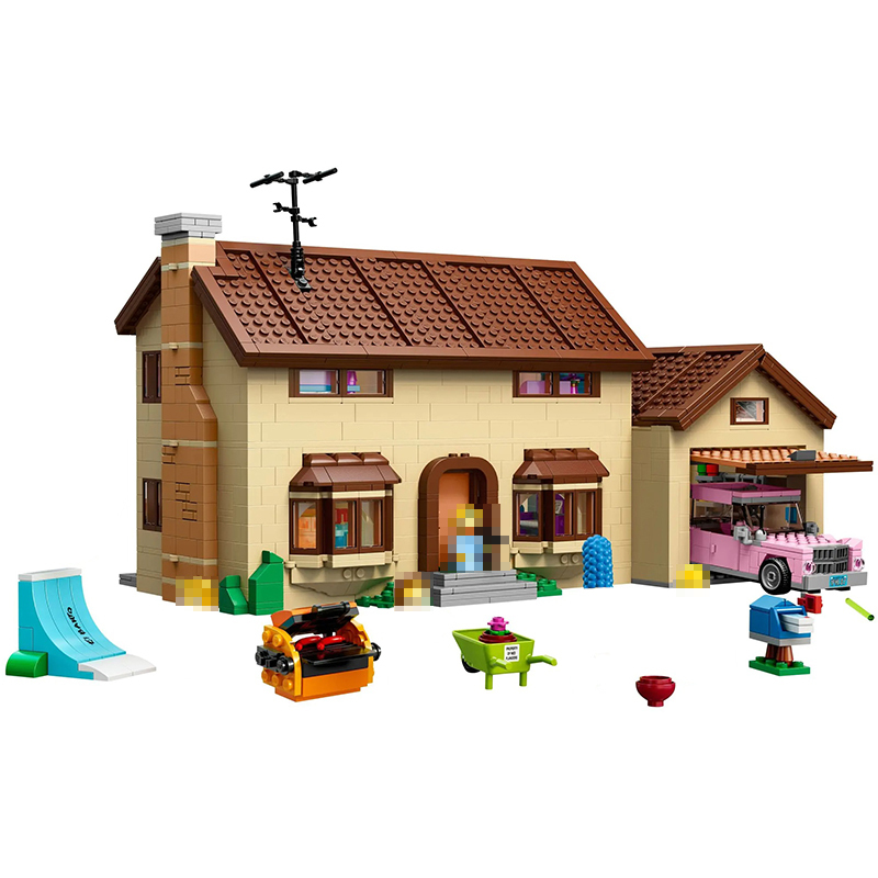 KING A19016 The Simpsons House Movie 71006 Building Block Brick 2523±pcs from China