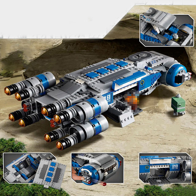 Customized 60018 Resistance I-TS Transport Star Wars Building Block Brick 75293 from China