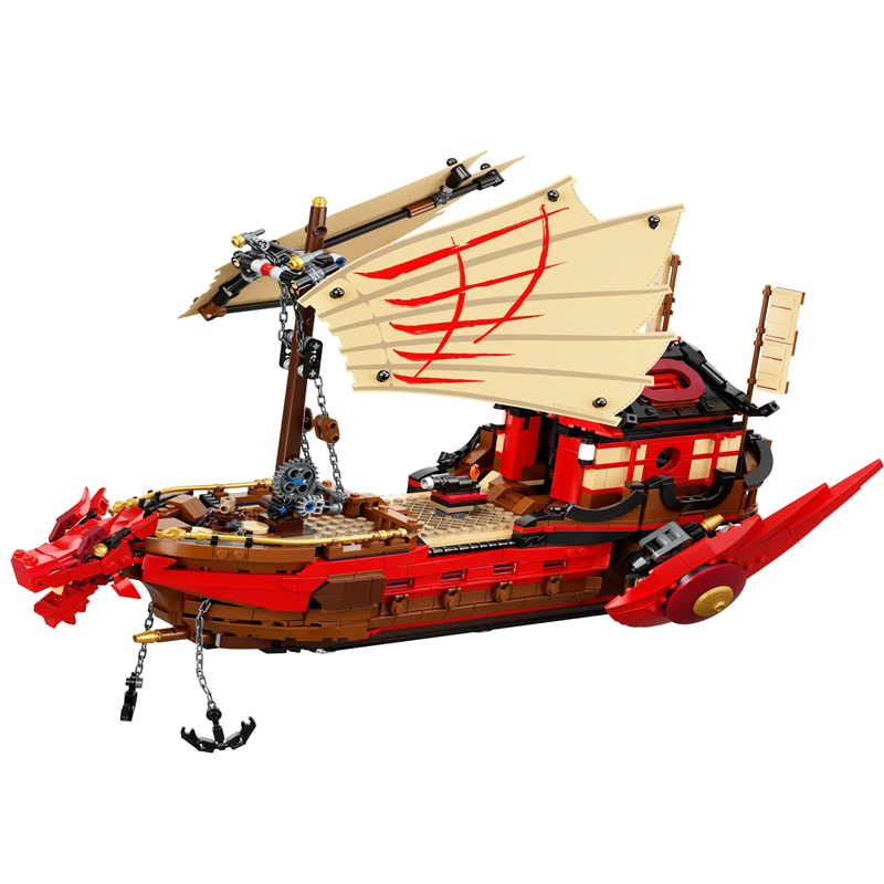 Custom X19007 Ninjago Destiny's Bounty 1718pcs Building Block Bricks from China 71705