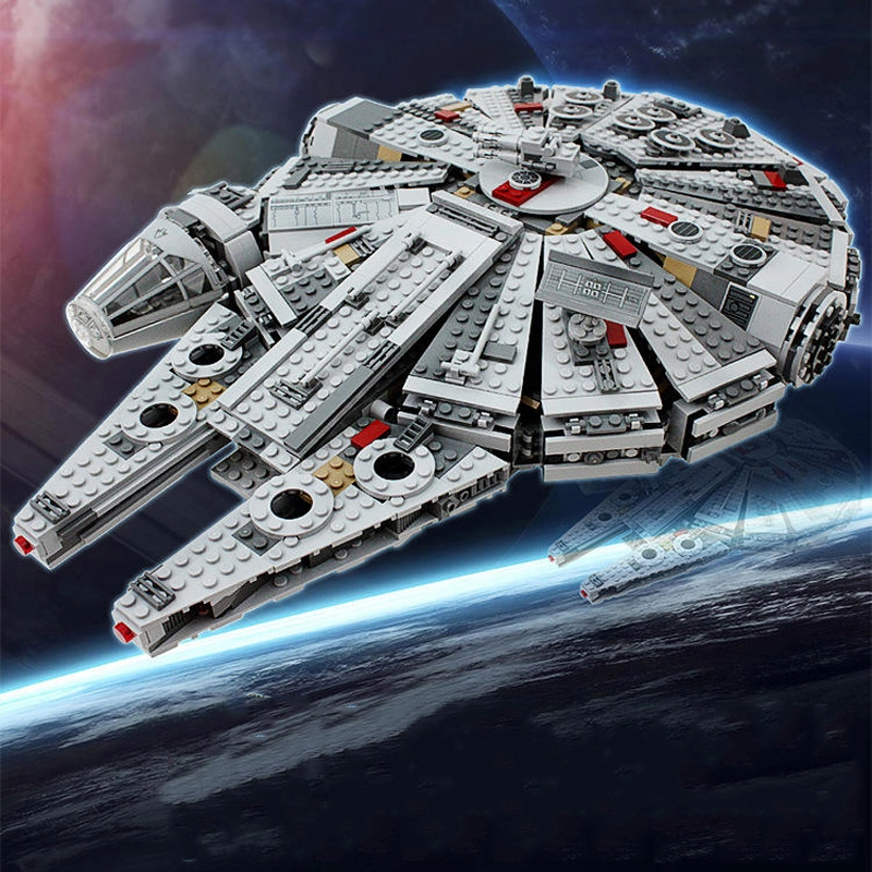 Millennium Falcon Star Wars Movie Building Blocks Bricks 1329 ±pcs 75105 From China