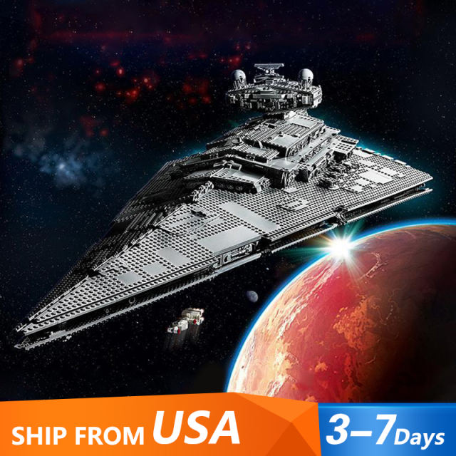 Custom 99013 / KING 81098 Imperial Star Destroyer Star Wars Movie 5278pcs 75252 from USA 3-7 Days Delivery