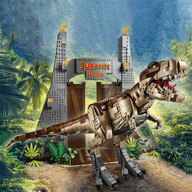 Customized DY000 T. rex Rampage Jurassic Park Dinosaur Jurassic World 75936 Building Block Brick 3120 ±pcs from China