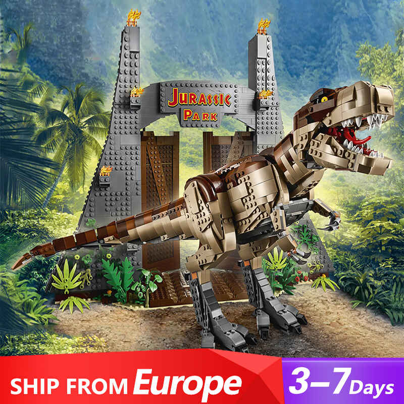 Custom DY000 / LARI 11338 Jurassic Park T. rex Rampage Building Blocks 3120pcs Bricks Toys 75936 From Europe 3-7 Days Delivery