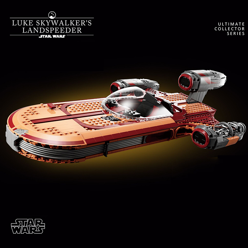 Customized 22006 Star Wars Luke Skywalker's Landspeeder UCS 75341 Building Block 1890±pcs Brick Toys Model From China