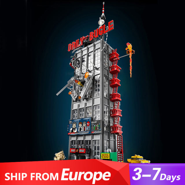 LJ1299 Super Hero Series Daily Bugle Building Blocks 3772pcs Bricks Toys 76178 from Europe 3-7 Days Delivery