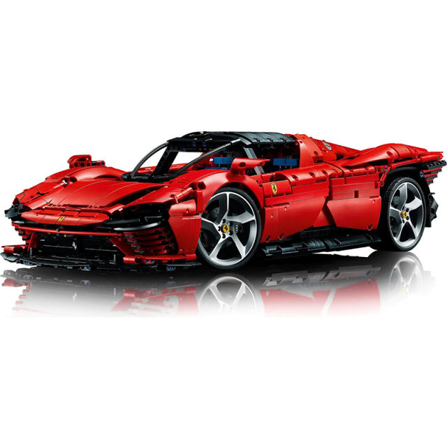 Customized 43142  Fer rari Daytona SP3  1:8 Technic Car Red 42143 Motor Optional Building Block Brick Toy 3778±pcs from China