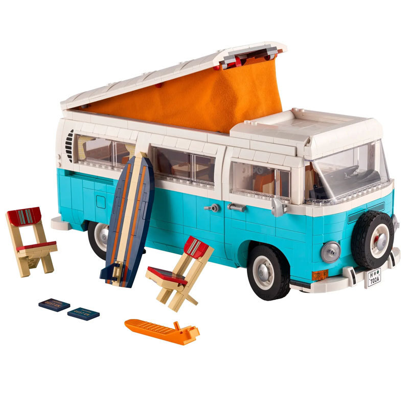 Customized 22666 / T2111 T2 VW "Camper" Van 2207pcs Building Block Brick Toys  from China 10279