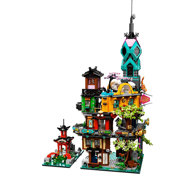 LEJI 90039 Ninja Series City Gardens Building Blocks 5685pcs Bricks Toys Model 71741 from China