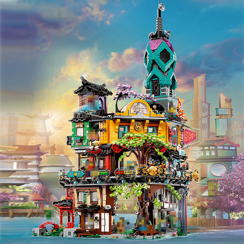 Custom T19006 / LEJI 90039 Ninja Series City Gardens Building Blocks 5685pcs Bricks Toys Model 71741 from China