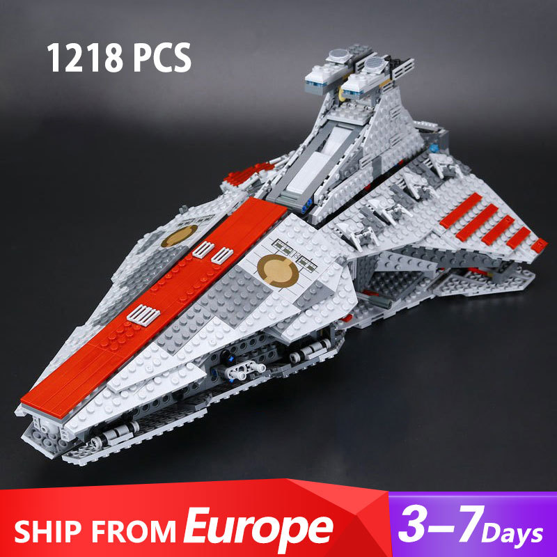 Customized A19077 Venator Class Republic Attack Cruiser 8039 Star Wars 1170±pcs From EU 3-7 Days Delivery