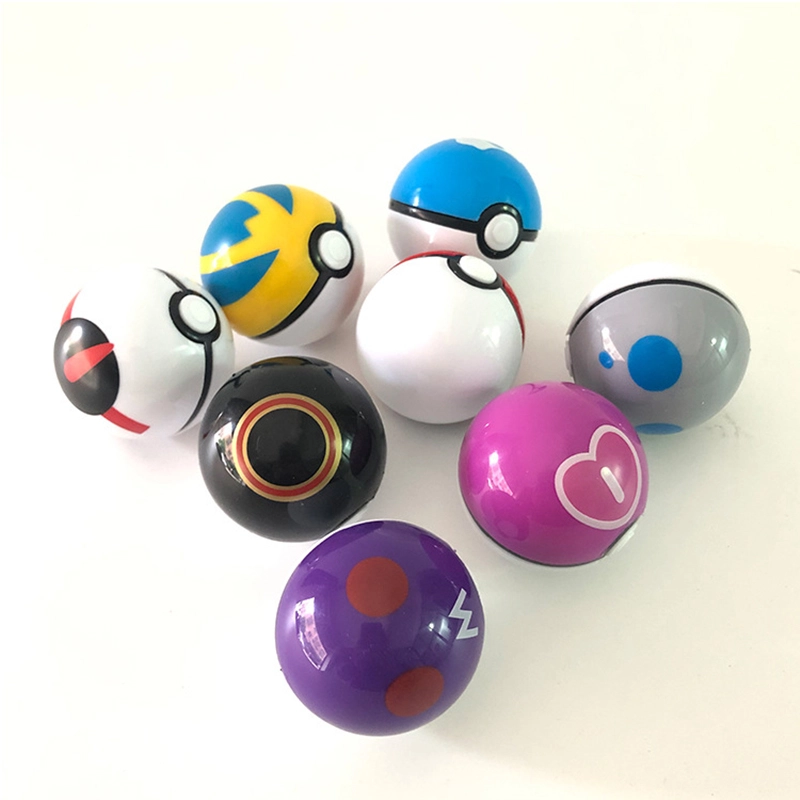 Pokémon Cartoom Poké Ball Random Figures Collection Toys 12 Balls in One Set