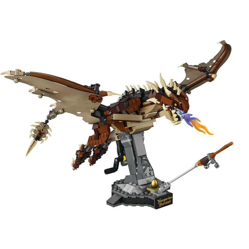 Custom 6406 Hungarian Horntail Dragon Hogwarts Harry Potter Movie 76406 Building Block Bricks 671±pcs from China