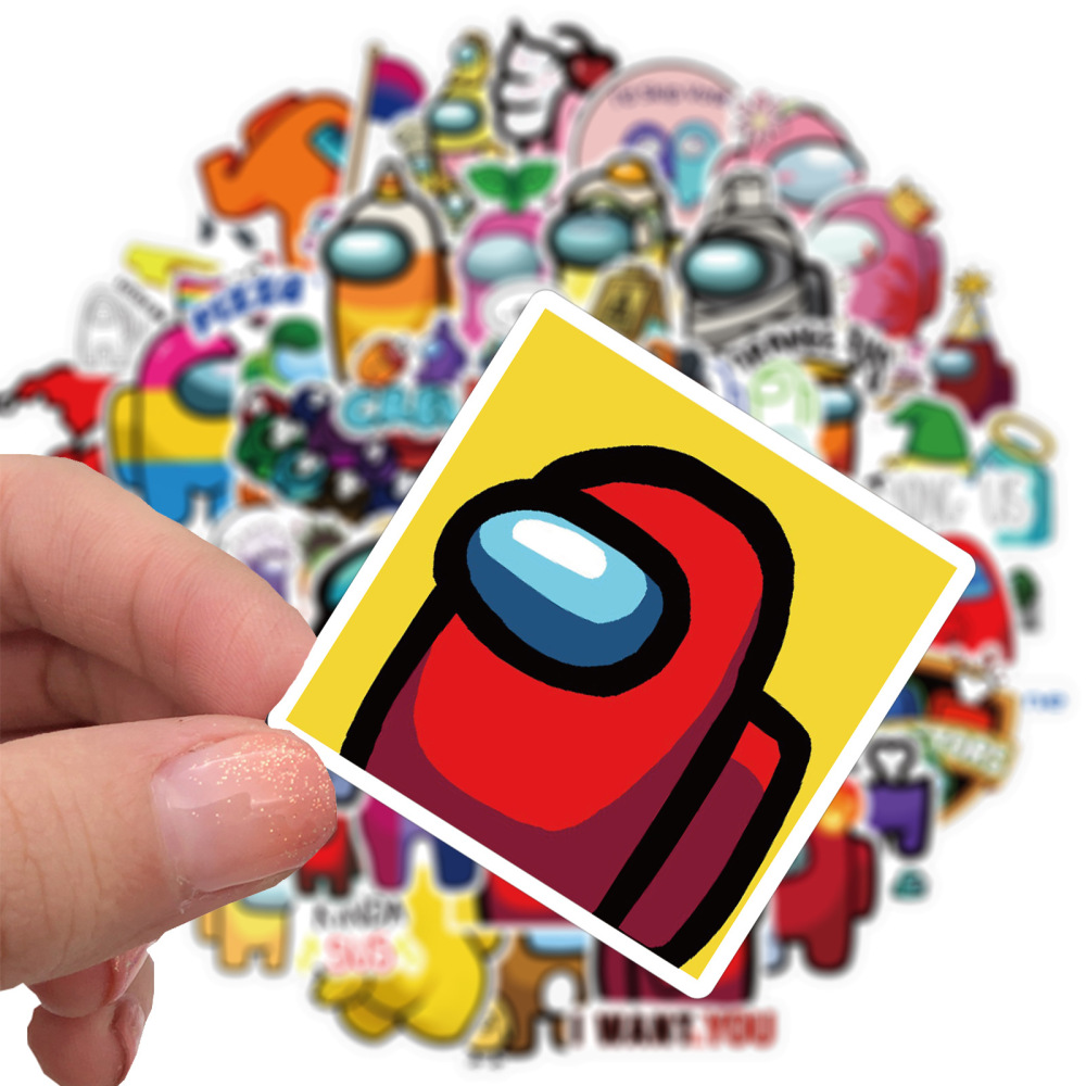 50 Pieces Among Us (2) Stickers Water-Proof Fashion Aesthetic Motorcycle Phone Car Skateboard Laptop Sticker From China