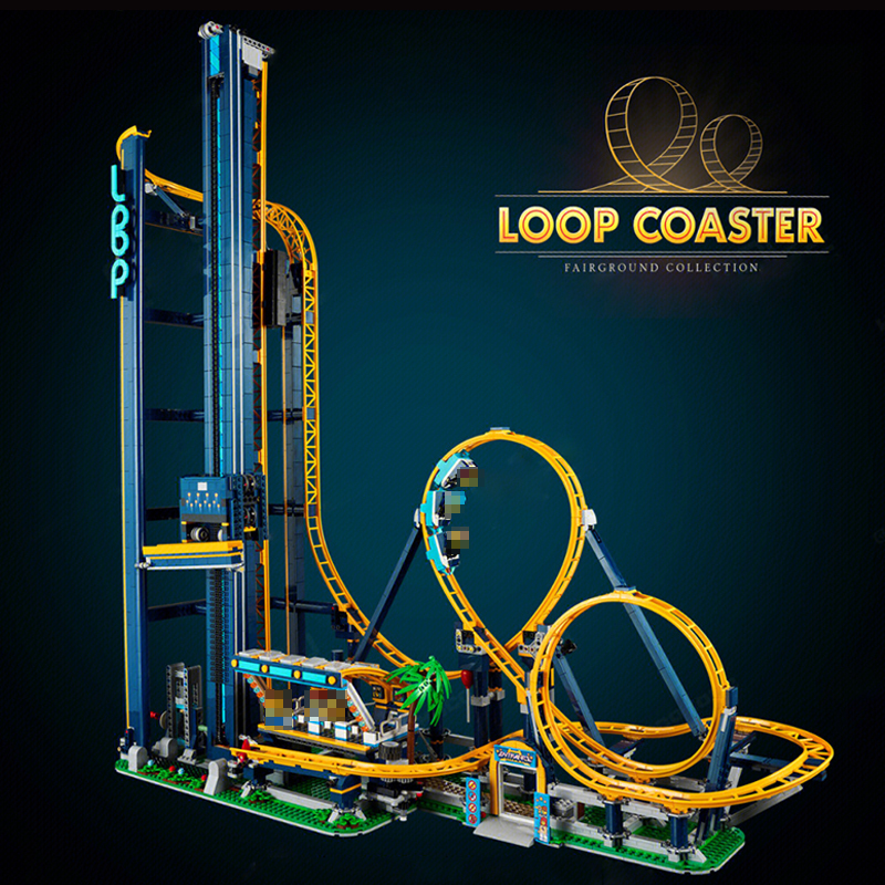 Custom 13003 Loop Coaster Fair Ground Creator 13003 Building Block Brick Toy 3756±PCS from China