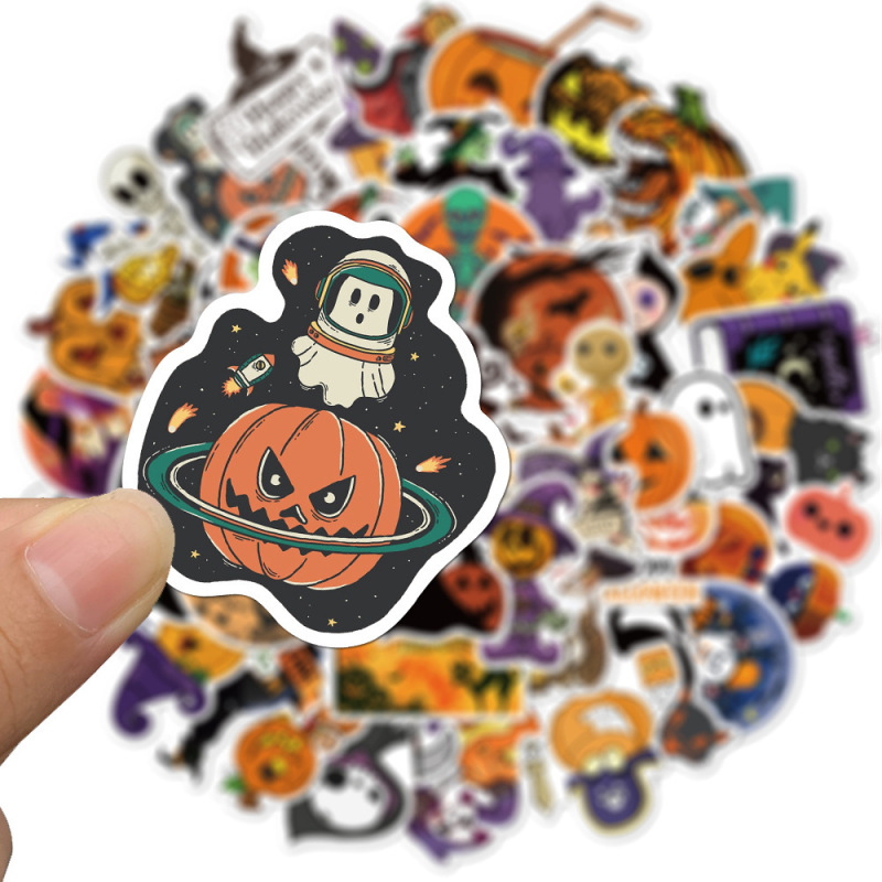 50Pieces Halloween (2) Stickers Water-Proof Fashion Aesthetic Motorcycle Phone Car Skateboard Laptop Sticker From China