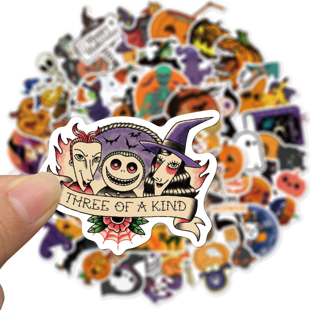 50Pieces Halloween (2) Stickers Water-Proof Fashion Aesthetic Motorcycle Phone Car Skateboard Laptop Sticker From China