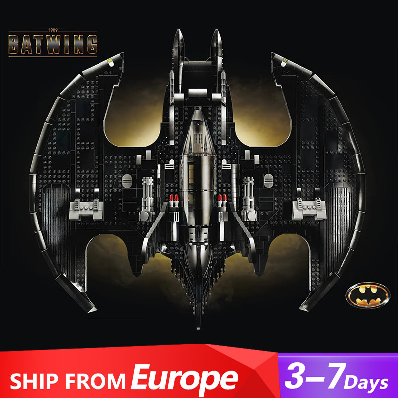 50006 Super Heroes Series 1989 Batwing Building Blocks 2438PCS Bricks Toys 76161 Ship From Europe 3-7 Days Delivery