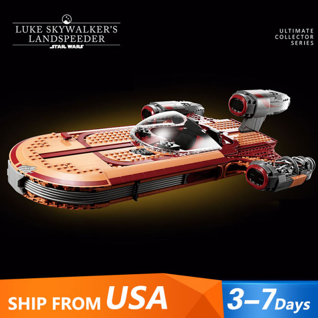 [Pre-sale by Oct10] Custom 22006 Star Wars Luke Skywalker's Landspeeder UCS 75341 Building Block 1890±pcs Brick Toys Model From USA 3-7 Days Delivery