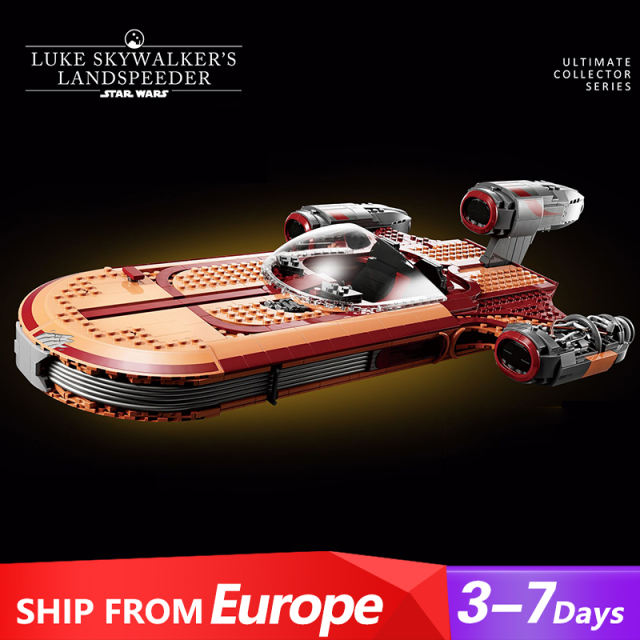 [Pre-order by Oct20] Custom 22006 Star Wars Luke Skywalker's Landspeeder UCS 75341 Building Block 1890±pcs Brick Toys Model From Europe 3-7 Days Delivery
