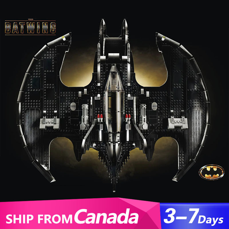 [Pre-order by Oct 22-25] Custom 50006 Super Heroes Series 1989 Batwing Building Blocks 2438PCS Bricks Toys 76161 From Canada 3-7 Days Delivery