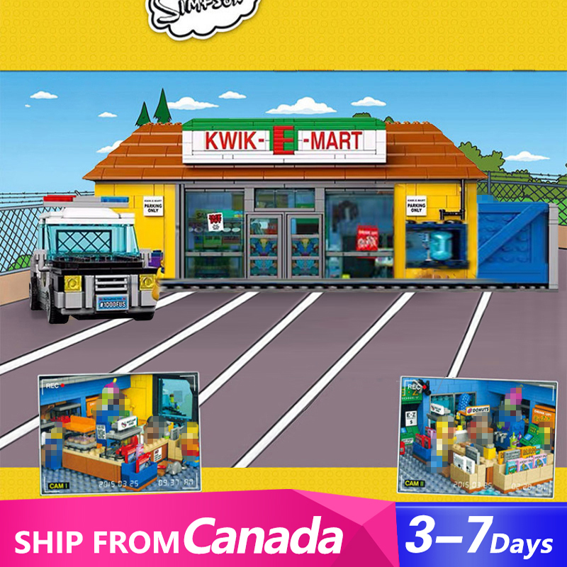 [Pre-order by Oct 22-25] LIONKING X19044 / 63444 The Kwik-E-Mart Cartoon Movies Building Block 2179pcs 71016 Bricks Toys Model From Canada 3-7 Days Delivery