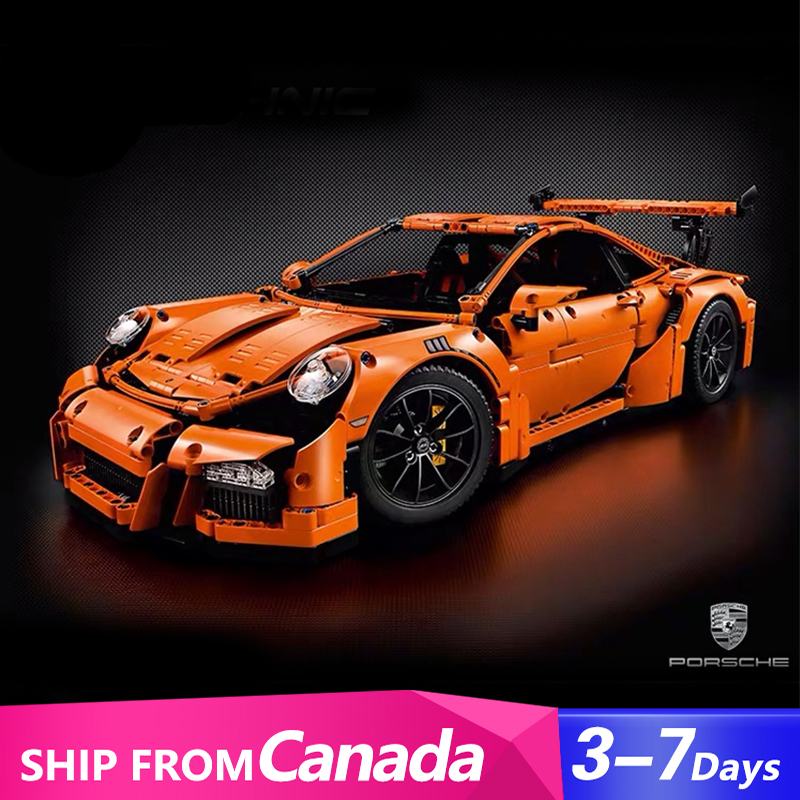 [Pre-order by Oct 22-25] KING X19004 / T19050 / Custom17265 Porsched 911 GT3 RS Super Racing Car Building Blocks Bricks 42056 from Canada 3-7 Days Delivery