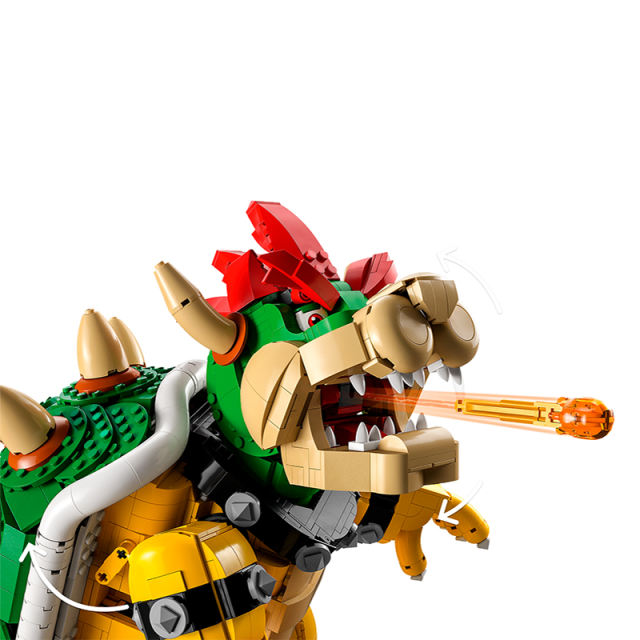 Custom 87031 The Mighty Bowser Super Mario Game 71411 Building Block Brick Toy 2807±pcs from China