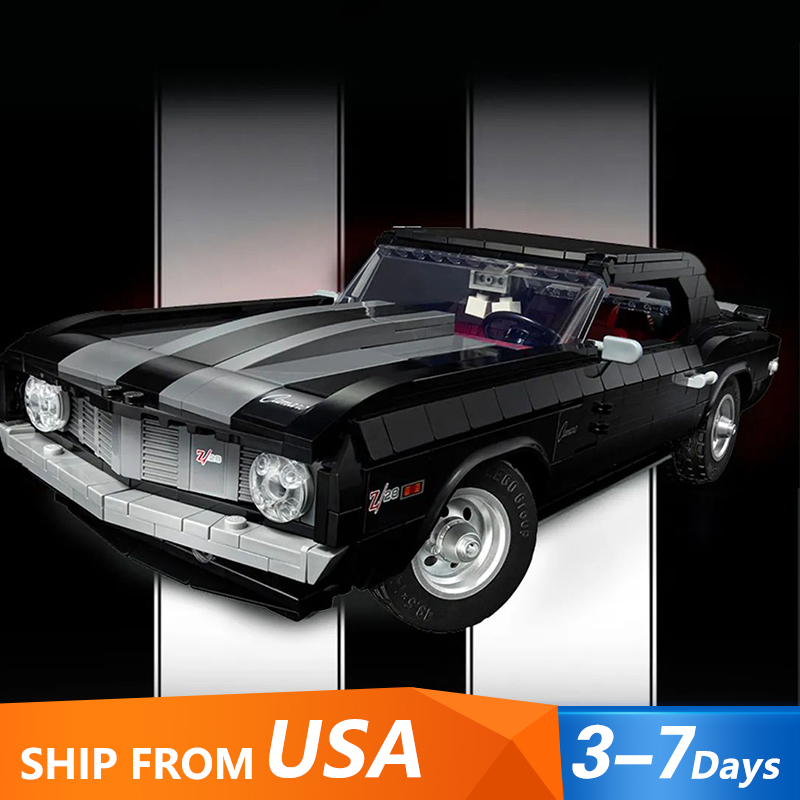 Custom 71006 Chevrolet Camaro Z/28 1969 Technic Car Model 10304 Building Block Bricks from USA 3-7 Days Delivery