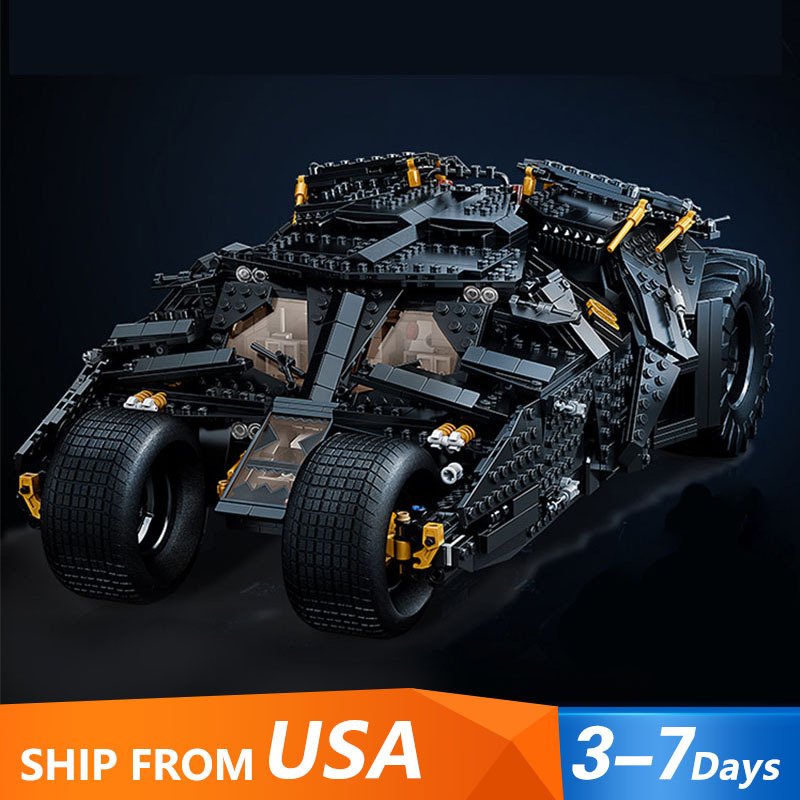 KING 83663 Batmobile Tumbler Batman DC 76240 Building Block Bricks Toy 2049±PCS from USA 3-7 Days Delivery