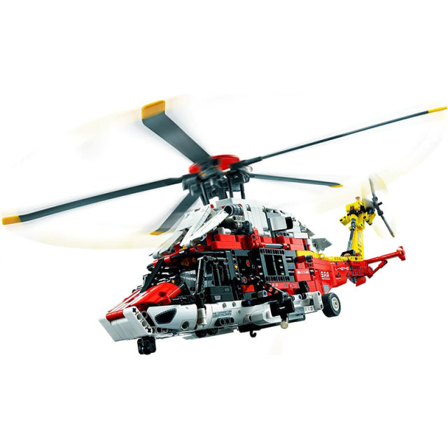 Custom 74666 Motorized Airbus H175 Rescue Helicopter Technic 42145 Building Block Brick 2001±pcs Toy from China