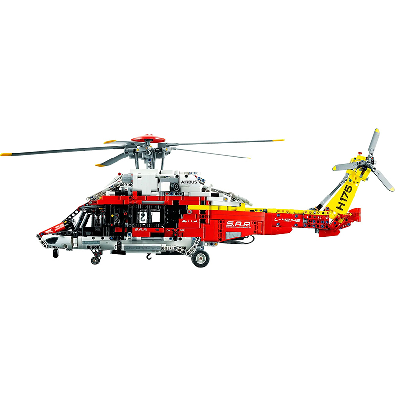 Custom 74666 Motorized Airbus H175 Rescue Helicopter Technic 42145 Building Block Brick 2001±pcs Toy from China