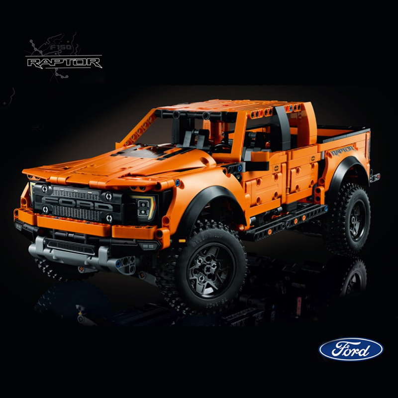 KING A55355 Ford F-150 Raptor Technic 1379pcs Car Building Block Bricks 42126 To USA 3-7 Days Delivery