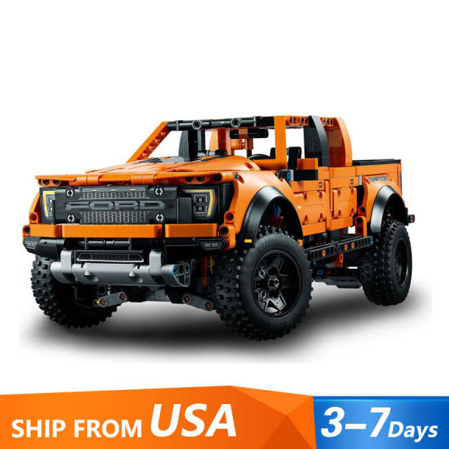 KING A55355 Ford F-150 Raptor Technic 1379pcs Car Building Block Bricks 42126 To USA 3-7 Days Delivery