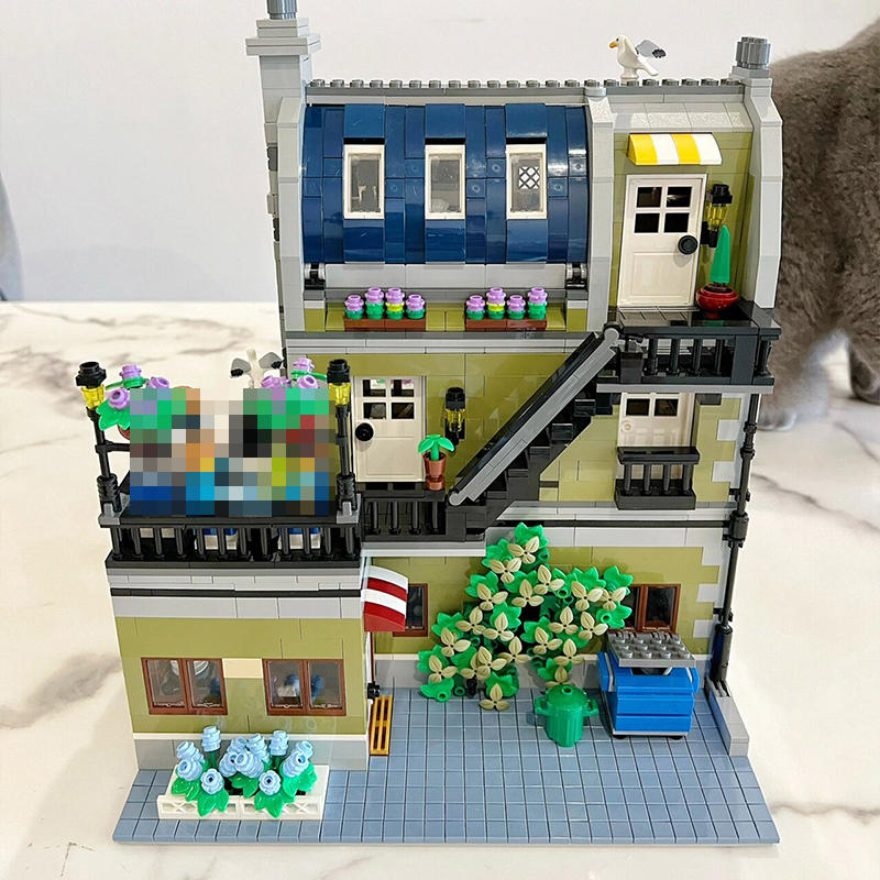 LEJI 99005 A19086 Modular Buildings Parisian Restaurant Creator Building Blocks 2469pcs Bricks Toys From China 10243.
