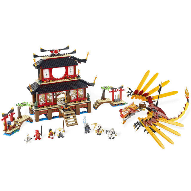 Customized Ninjago Fire Temple 1210 pcs Building Block Brick 2507 from China Delivery