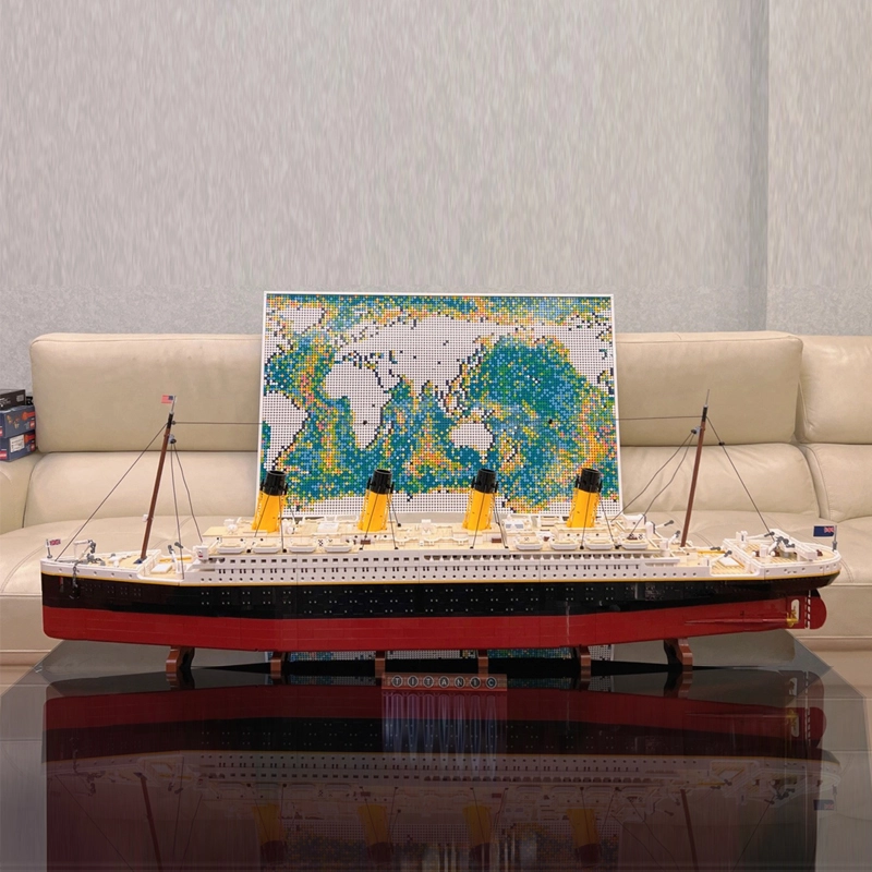 {Pre-order}K8998/ Custom 10492 / JIESTAR 82996/99023 Titanic RMS Titanic Cruise Ship Building Blocks 9090pcs Bricks Toys From China 10294