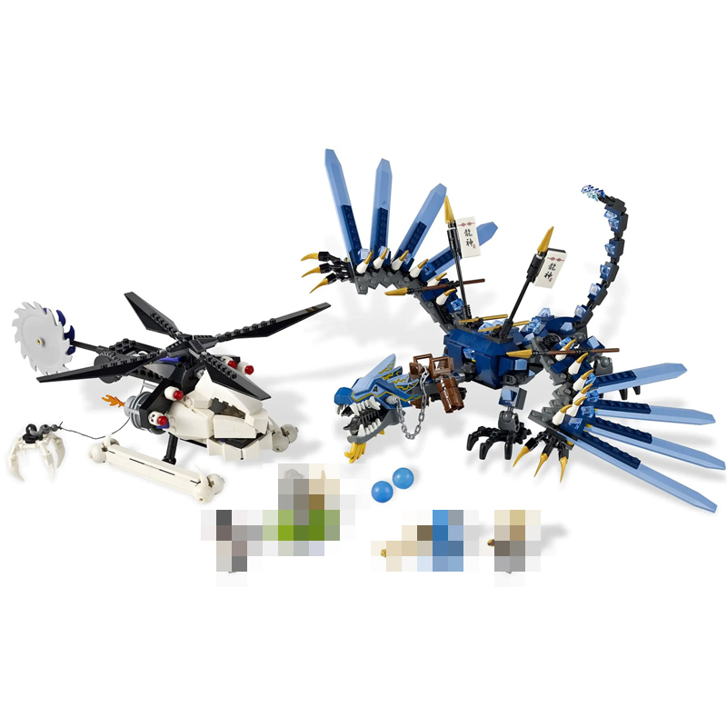 Customized Ninjago Lightning Dragon Battle 657pcs Building Block Brick 2521 from China Delivery