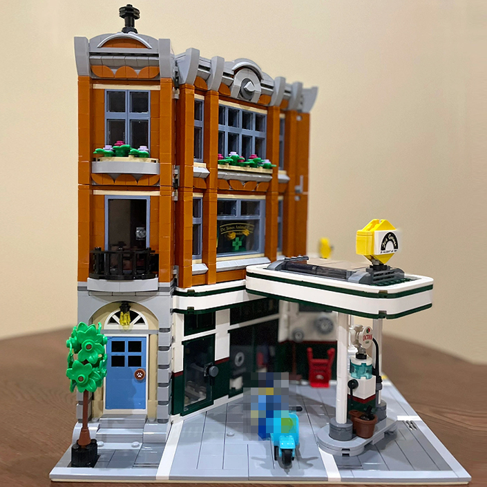 SX6012/Custom 15042 Modular Buildings Corner Garage Creator 2569±pcs Building Block Brick 10264 from USA 3-7 Dat Delivery