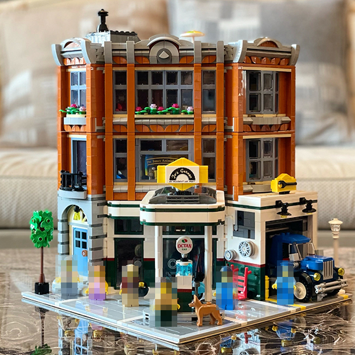 SX6012/Custom 15042 Modular Buildings Corner Garage Creator 2569±pcs Building Block Brick 10264 from USA 3-7 Dat Delivery