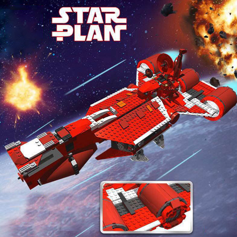 LEPIN 05070 Movie & Game Star Wars Republic Cruiser Building Blocks 7665 Brick 919±pcs from China.