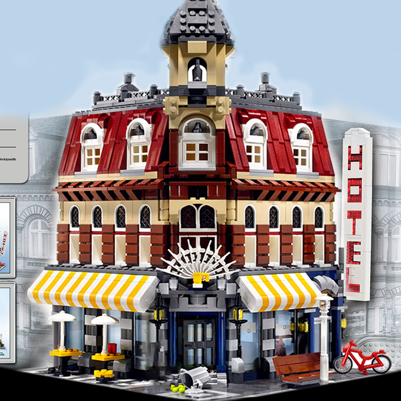 Customized A2106 Cafe Corner Creator 10182 Building Blocks 2133pcs Bricks Toys Model from China