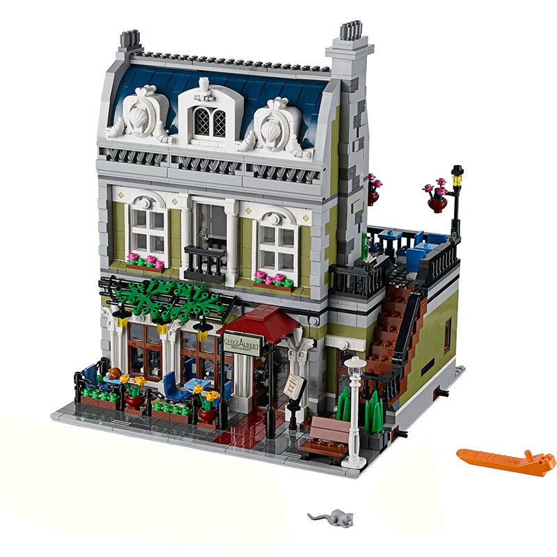 LEJI 99005 A19086 Modular Buildings Parisian Restaurant Creator Building Blocks 2469pcs Bricks Toys From China 10243.