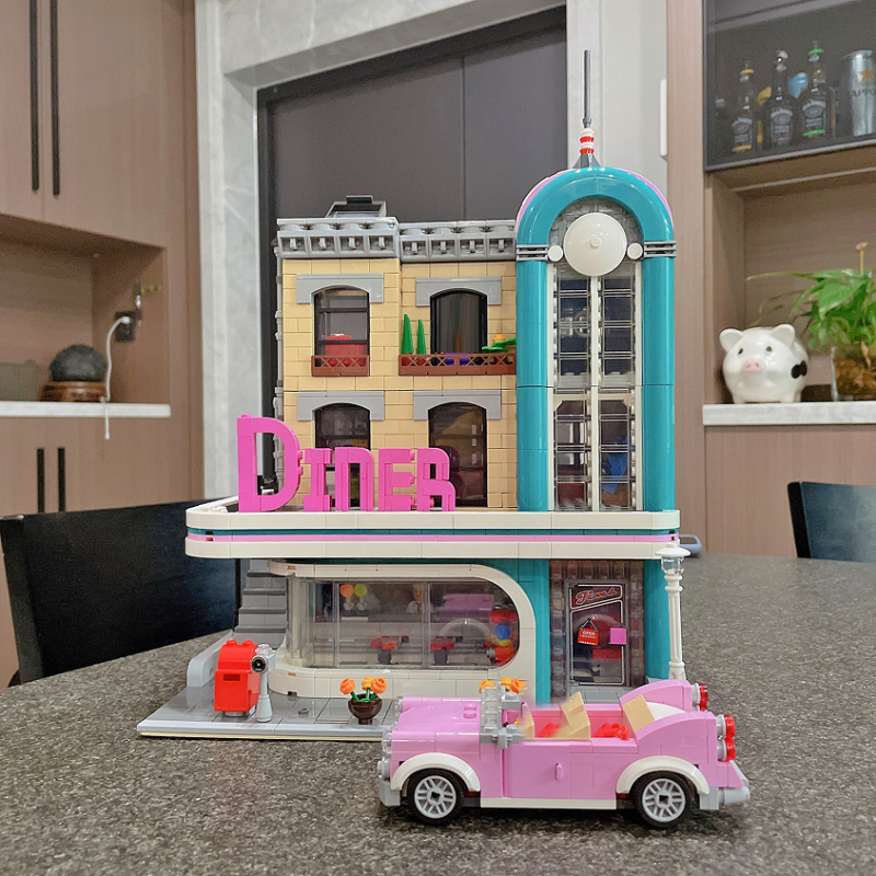 [Pre-order] Custom SX6013 Creator Expert Downtown Diner Modular Buildings Blocks 2480±pcs Bricks 10260 From China