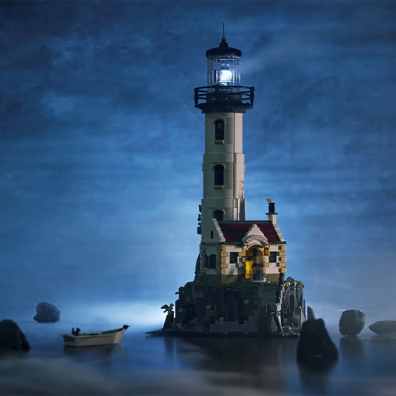 JIESTAR 92882 Motorised Lighthouse Ideas 21335 with Light Brick and Motor Building Block Brick 2065±pcs from USA 3-7 Days Delivery.