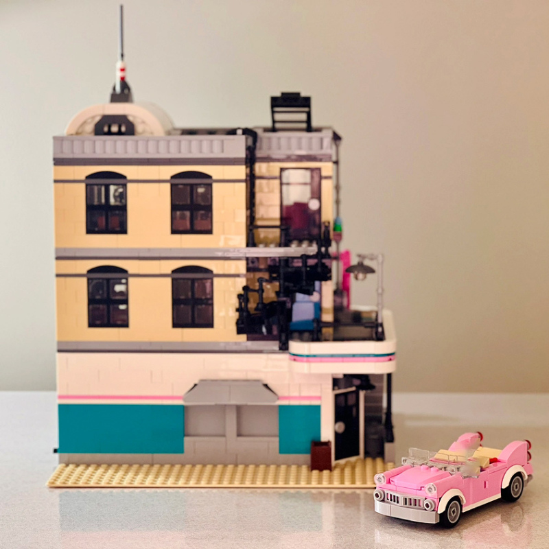 [Pre-order] Custom SX6013 Creator Expert Downtown Diner Modular Buildings Blocks 2480±pcs Bricks 10260 From China