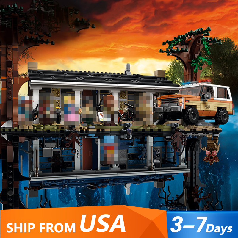 Custom 11538/25010/J168 The Upside Down Stranger Things Building Blocks 2287pcs Bricks Toys 75810 From USA 3-7 Day Delivery.